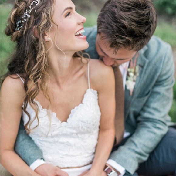 Catherine Deane Lace Havana Corset bridal top ft on Anthropologie NWT - Picture 2 of 16